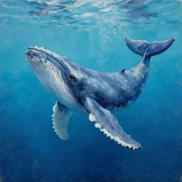 a beautiful oil painting of whale swimming in a swimming pool, in a swimming pool, whalte, beautiful, hq, 4 k, trending on artstation