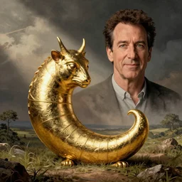 Jerry Seinfeld ouroboros, medieval illustration