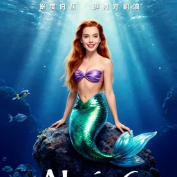 movie poster for the little mermaid starring nick cage