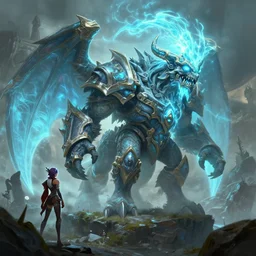 mount epic fathom dweller screenshot world of warcraft mounts worldboss bioluminecant light concept sketch art and by feng zhu alena aenami artworks in 4 k beeple, by thomas kinkade heartstone overwatch blizzard 3 d rtx hdr