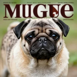 mole pug spotted hyena in the bronx zoo, magazine cover, face photo