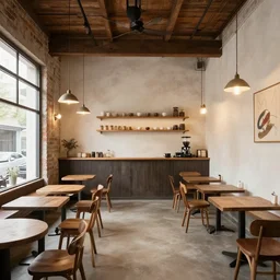 unique coffee shop interior design loft 4 k