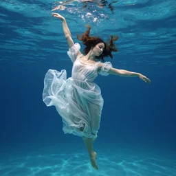 epic beautifull renaissance portrait of beautifull young woman dancer underwater, art by * christy lee rogers * ( with help of mario testino and peter lindbergh and marta syrko )