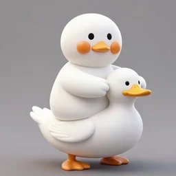 a photograph of stay puft marshmallow man with cursed face, riding a white duck on a magic lake, sun and shadows, taken by martin parr, saturated colour photo kodachrome