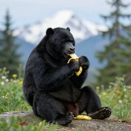 montanablack in washington eating a banana
