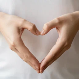 heart hands, heart shaped hands