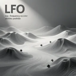 intricate album cover art for lfo low - frequency oscillator by akihiko yoshida