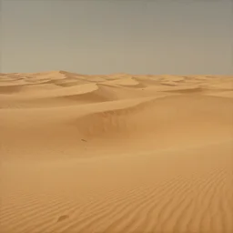 a painting of a desert with a lot of sand, a matte painting by Beksinski, featured on cg society, surrealism, apocalypse landscape, matte painting, apocalypse art