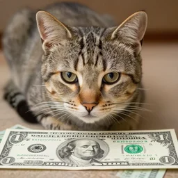 bingus the cat on the american dollar bill