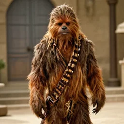 chewbacca starring as rick, still from movie cassablanca
