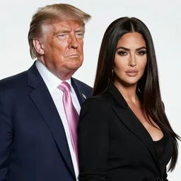 Donald Trump combined with Megan Fox, hyperrealism, 4k
