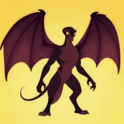 cthulhu winged, yellow background, disney movie poster style, animation