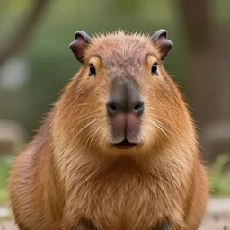 front closeup portrait of the cute furry capibara, fashion editorial photography, cartoon, pixar, disney, lucasfilm, bokeh, photorealistic, highly detailed, extreme details, 5 0 mm