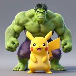 a pokemon! in the style of hulk!, trending on artstation, octane render, by studio ghibli, pixar, disney, nintendo.