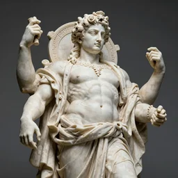 statue of gigachad, neo - classical style, very detailed, masterful, imposing and dominating