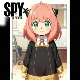 a manga page of The Office in the style of Spy x Family