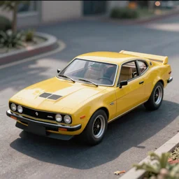 stylized poser of a single AMC AMX/3, ektachrome photograph, volumetric lighting, f8 aperture, cinematic Eastman 5384 film