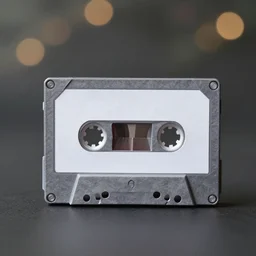 product photo of an origami figure, shaped like a cassette tape, hyper realistic, bokeh, 4 k.