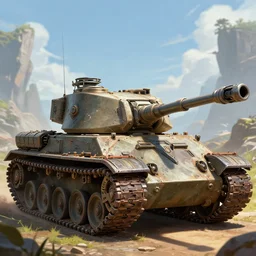 alien tank, highly detailed, d & d, fantasy, highly detailed, digital painting, trending on artstation, concept art, sharp focus, illustration, global illumination, ray tracing, realistic shaded, art by artgerm and greg rutkowski and fuji choko and viktoria gavrilenko and hoang lap, sunny