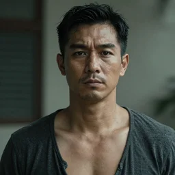 Photo of a man, bold, self confidence, cinematic, focus