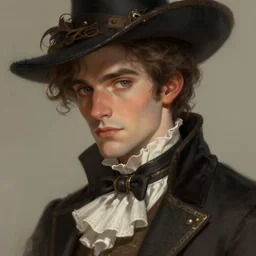 close up concept art of a nice victorian character, by sabbas apterus, by donato giancola