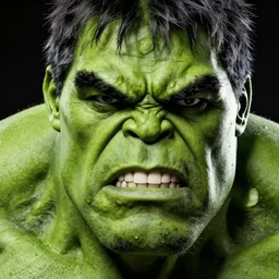 by jack kirby : macro!! face of hulk