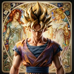by greg rutkowski, symmetry, concept art by artgerm, distance render portrait of a hyper realistic pixar vegeta, intense, epic, ssj, alphonse mucha, octane render, highly detailed, high quality, 8 k, soft lighting, path traced, and uang guangjian and gil elvgren, symmetry!!