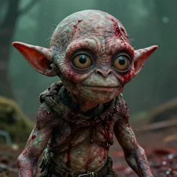 gollum covered in blood, carrie 1 9 7 6