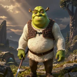 Shrek as a skyrim npc