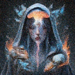 goddess hooded portrait. jellyfish phoenix head, nautilus, butterfly, skull, ice and fire, bioluminiscent creatures, intricate artwork by Tooth Wu and wlop and beeple. octane render, trending on artstation, greg rutkowski very coherent symmetrical artwork. cinematic, hyper realism, high detail, octane render, 8k