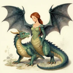 the mother of the dragon at 9 8 years old, artwork by hans zatzka