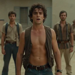 cinematic still of pepelatz from kin - dza - dza film