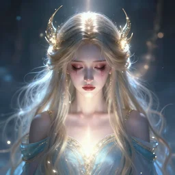 ugly goddess glowing heavenly symbolism