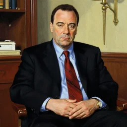 tony soprano from the sopranos painted by norman rockwell