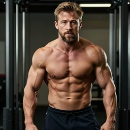 ryan gosling as a bodybuilder, 4 k hd