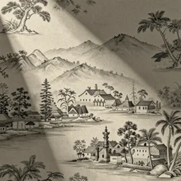 chinoiserie wallpaper art