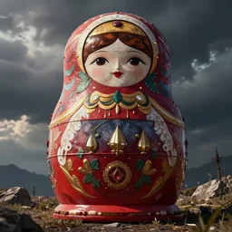 matryoshka doll in the style of the video game Path of Exile