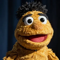 closeup headshot photo of Steve Harvey Muppet