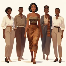 beautiful ethiopian woman, extremely detailed, sharp focus, wide view, full body shot, smooth, digital illustration, by, james jean!!!!!, by rossdraws, frank franzzeta, sakimichan, jeremy lipking