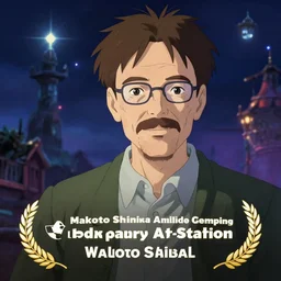 Walter White, photorealistic, magical atmosphere, Gthl.art, Makoto Shinkai, genshin impact, studio ghibli. Trending on ArtStation. award winning digital artwork award.