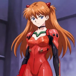 asuka langley soryu in a classical german outfit, she is looking down at shinji ikari with a face of anger!!!, evangelion scene, anime scene, condescending, anime, digital art