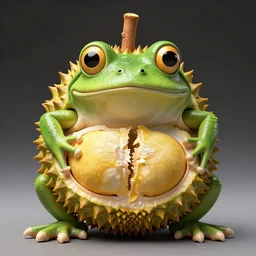 a frog skinned like a durian fruit 5 0 / 5 0 hybrid