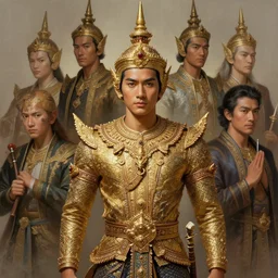 pretty asian male as king ramkhamhaeng, intricate, highly detailed, centered, digital painting, artstation, concept art, smooth, sharp focus, illustration, artgerm, tomasz alen kopera, peter mohrbacher, donato giancola, joseph christian leyendecker, wlop, boris vallejo