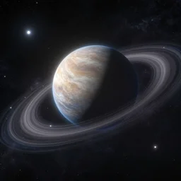 a white dwarf orbiting a super massive black hole, cosmos, beautiful, fantasy, cinematic,