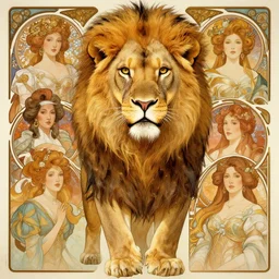 highly detailed portrait of a majestic lioness queen in the form of a beautiful woman. d & d. art by donato giancola, eugene delacroix, ruan jia, carl larsson, alphonse mucha. trending on artstation, intricate details, energetic composition, golden ratio, concept art, illustration, elegant art, global illuminaition