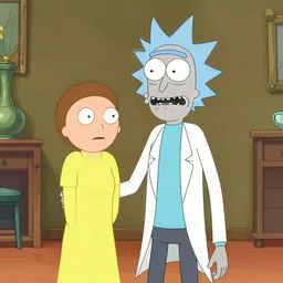 photo of rick and morty in 1 9 2 0 s