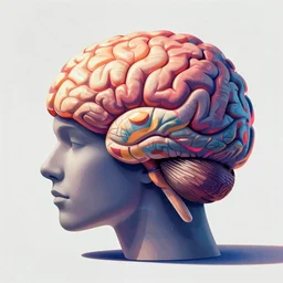 a brain full of ideas, trendy on artstation, colorful, digital illustration