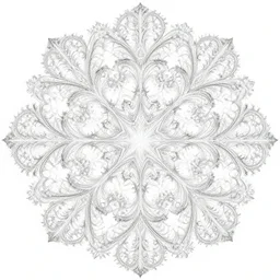 intricate tileable fractal mandala tron