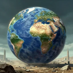 post - apocalyptic earth by syd mead