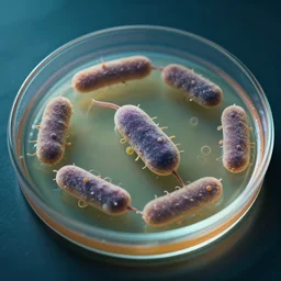 bacterial growth in a giant petri dish, cinematic lighting, establishing shot